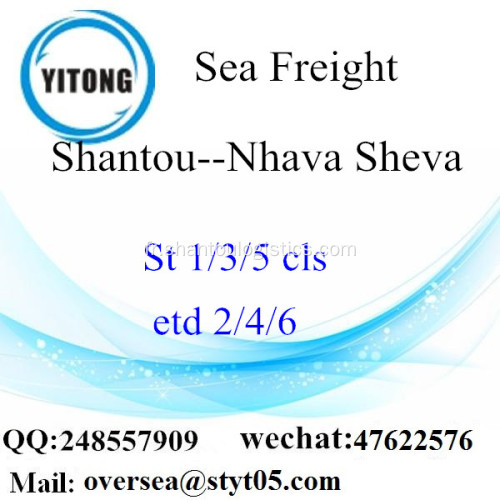 Port de Shantou LCL Consolidation de Nhava Sheva
